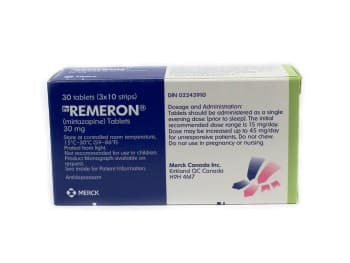 Remeron 30 mg tablets