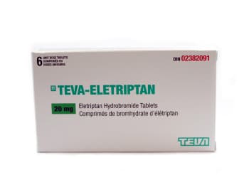 teva-eletriptan 20 mg in Canada